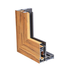 U G P Z C T H Extrusionu de madera de Color volar pantalla marco de la puerta de China perfil de aluminio Precio de fabricantes - Product Image 3