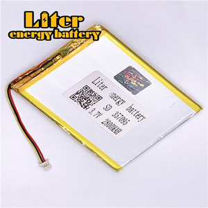 Socket 1.0-3 P 357095 2800 mah 3.7 V rechargeable flat pure 3.7 v lipo lithium battery for mosquito lamp - Product Image 1