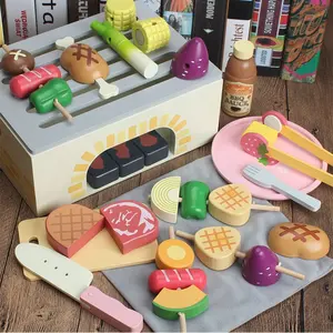 <span class=keywords><strong>Simulation</strong></span> de Barbecue en bois, jouet de <span class=keywords><strong>cuisine</strong></span> pour enfants, nourriture, maison pour filles, brochettes, Barbecue en bois, jouet de <span class=keywords><strong>cuisine</strong></span> pour bébés - Product Image 1