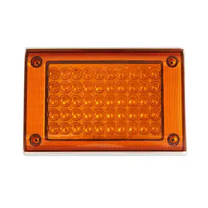 E-Mark LED tail light square rear tail lamp for truck (red/ amber/ white)