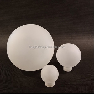Fatte a mano G9 vite filettata bianco opale opale opaco borosilicato sfera di <span class=keywords><strong>vetro</strong></span> ricambio <span class=keywords><strong>per</strong></span> lampadario globo di illuminazione - Product Image 2