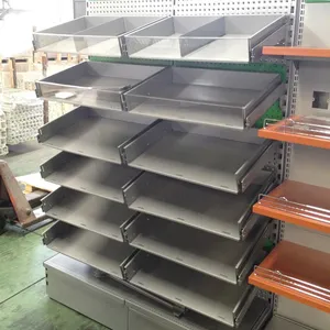 Shelving And Storage Drawer Storage Wall Shelving For Pharmacy Store Shopping Mall With Acrylic Cabinet