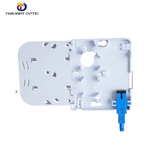 Caja Terminal de <span class=keywords><strong>Fibra</strong></span> Óptica para Interiores FTTH, Placa de Conexión SC de 2 Puertos, Material ABS+PC, Color Blanco/Gris, Montaje en Pared - Product Image 2