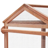 Poulailler de poulet facile à nettoyer, en bois, d'arrière-cour, de maison, mise en place, avec roues