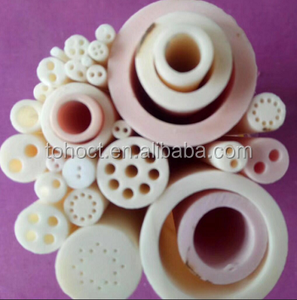 أنبوب سيراميك منحني من الألومينا بنسبة 99% بلون وردي فاتح - Product Image 5