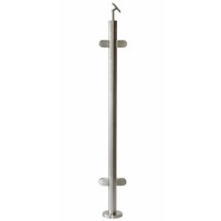 Balustrade de terrasse extérieure en acier inoxydable, pilier réglable, balustrade de verre, nouveauté