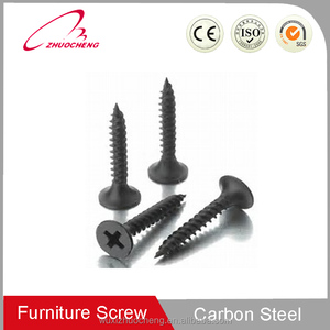 Vite <span class=keywords><strong>per</strong></span> Truciolato e Cartongesso OEM Nera DIN 7505 in Acciaio al Carbonio Fosfatato <span class=keywords><strong>per</strong></span> Mobili in <span class=keywords><strong>Legno</strong></span> Certificata ISO9001 - Product Image 4