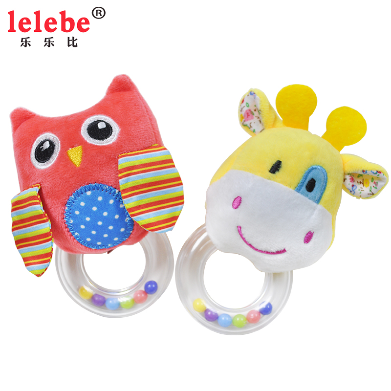 Детские Колокольчик плюшевая игрушка 2020 оптовая продажа по индивидуальному заказу; Одежда; Прорезыватель для зубов От 0 до 3 лет мягкие пушистые игрушка погремушки в виде животных с детские мягкие игрушки