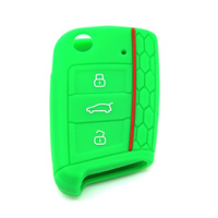 Precio de fábrica, accesorios para automóviles, cubierta de llave de coche remota de silicona de 3 botones, modelo Bora