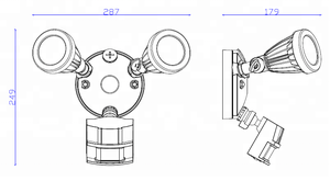 <span class=keywords><strong>220</strong></span> <span class=keywords><strong>volt</strong></span> cảm biến chuyển động Ban Đêm ánh sáng cảm biến chuyển động tường ngoài trời ánh sáng - Product Image 6