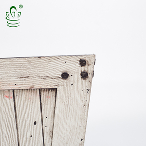 Garden Big <strong>square</strong> Plant Pot Decorative Plastic Outdoor <strong>Wood</strong> Effect <strong>Planter</strong> - Product Image 4