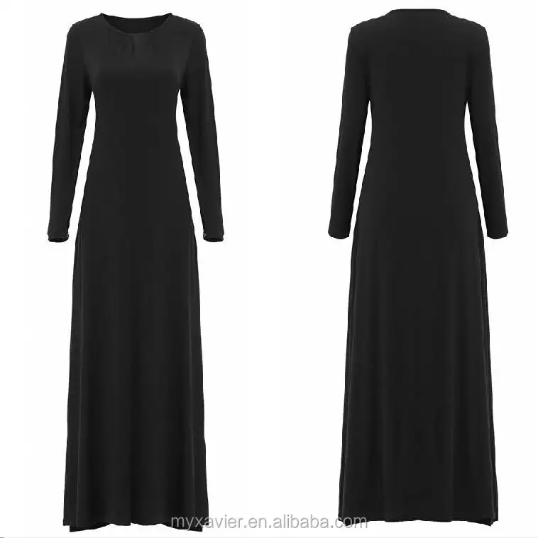 Dalam Saham Abaya Desain Terbaru Baju Muslim Enam Warna Tersedia Abaya Model Dubai Siap Persediaan Muslim One-Piece Long Dress