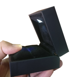 Wholesale Custom Velvet Jewelry Packaging Small Boxes Led Light Up Ring Box With Light