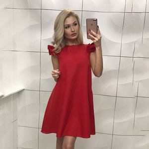 <span class=keywords><strong>Vestidos</strong></span> de Moda <span class=keywords><strong>para</strong></span> Mujer, Vestido Corto Holgado de Verano <span class=keywords><strong>para</strong></span> <span class=keywords><strong>Fiesta</strong></span> <span class=keywords><strong>en</strong></span> <span class=keywords><strong>la</strong></span> <span class=keywords><strong>Playa</strong></span>, <span class=keywords><strong>Vestidos</strong></span> Mini de Manga Corta - Product Image 5