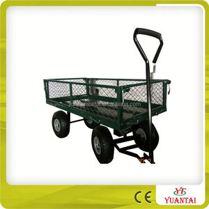 Utility Hand Tool Cart Iron <strong>Steel</strong> Mesh Deck <strong>Wagon</strong> TC1845 - Product Image 2