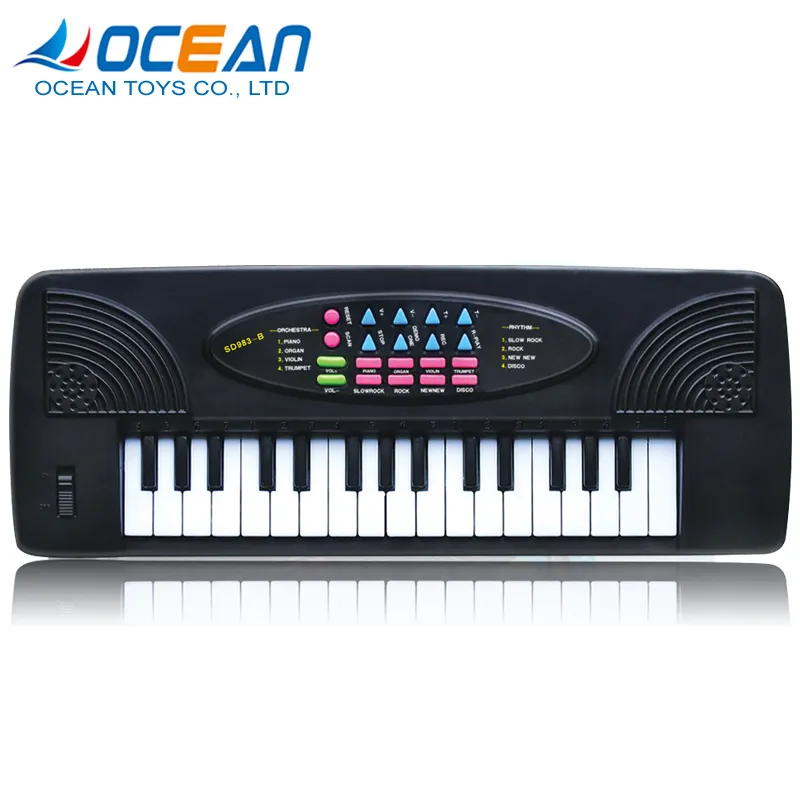 Teclado eléctrico para niños, piano de juguete musical con micrófono