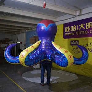 Costume de <span class=keywords><strong>pieuvre</strong></span> bleue gonflable géant à <span class=keywords><strong>prix</strong></span> avantageux pour défilé - Product Image 3