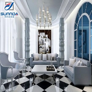 <span class=keywords><strong>Carrelage</strong></span> de sol en porcelaine poli brillant effet <span class=keywords><strong>miroir</strong></span> nano vitrifié <span class=keywords><strong>blanc</strong></span> Villa - Product Image 3