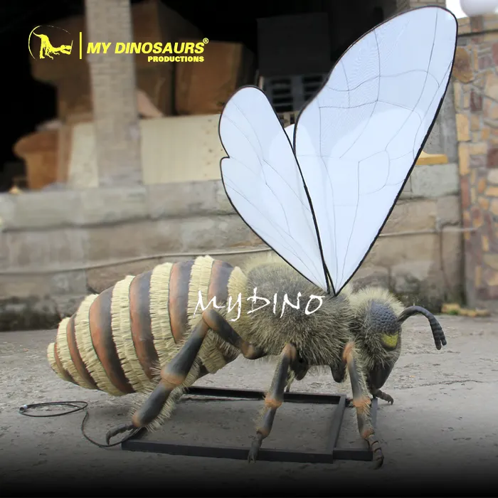 Mon dinosaure animatronic modèle d'abeille avions statue d'intérieur aire de jeux décor extérieur