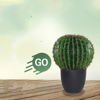 Meilleures ventes Décoration intérieure Accessoires de table Plante artificielle réaliste Cactus Opuntia Plante succulente Décoration de bureau