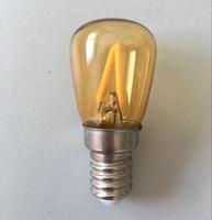 Ampoule LED à filament ST26 2W couleur ambre en verre E14 mini, idéale pour Noël et les réfrigérateurs – Vente chaude directe usine
