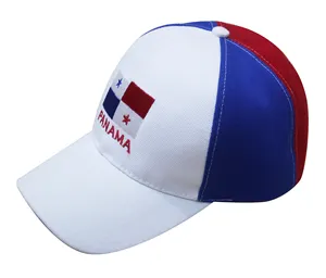 Factory Direct Custom Panama Nationale Vlag Baseball Cap Hoed