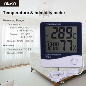 Digitale LCD Termometro Igrometro Elettronico della Temperatura <span class=keywords><strong>Misuratore</strong></span> di Umidità - Product Image 2