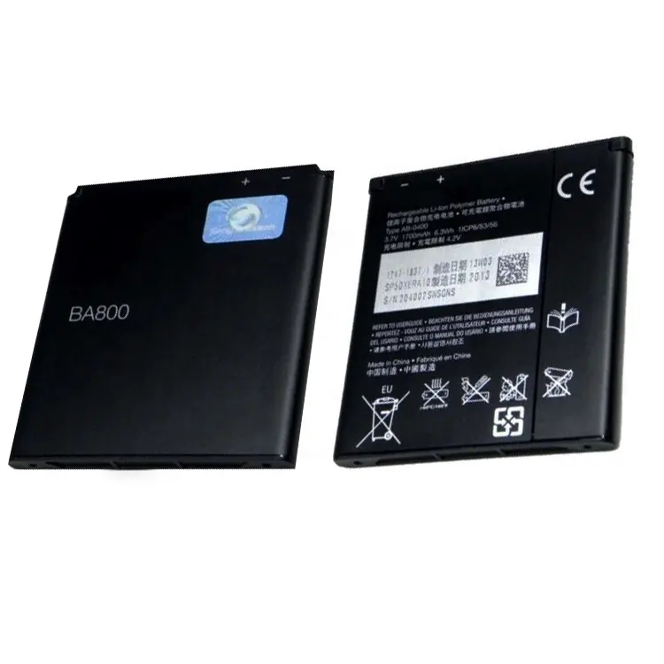 Batería de teléfono móvil Original BA800 de 1900mAh para Sony Ericsson Xperia S Arc HD LT26i LT26 V LT25i