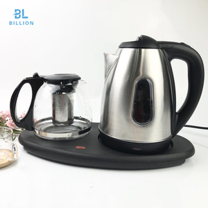 Superior 360 Degree Rotational Base Cordless <strong>Electric</strong> Kettle Stainless Steel Tray Set with Coffee <strong>Pot</strong> <strong>Tea</strong> <strong>Pot</strong> for Household Use - Product Image 1
