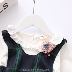 Coreano maniche lunghe in cotone lasciare due stili principessa nuovo modello 2 anno di età bambina <span class=keywords><strong>vestito</strong></span> pari - Product Image 6