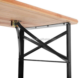 Cheap Solid Fir Wood Folding Beer <strong>Table</strong> Set <strong>Garden</strong> Picnic <strong>Table</strong> and <strong>Bench</strong> - Product Image 5
