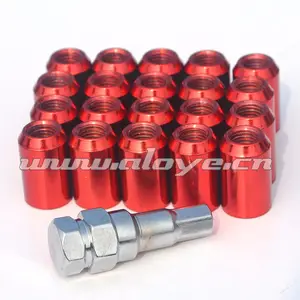 Racing Car Wheel Locking Nut M12XP1.25 Dengan Adapter