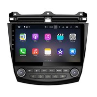 Autoradio Android 8.1 10,1 pouces pour Accord 7 (2004-2008) avec écran tactile, GPS, WiFi, Bluetooth, lecteur TV et CD, 1080P HD
