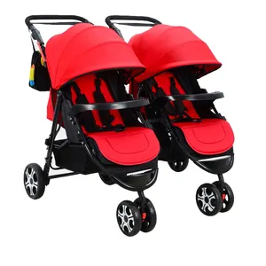 New patent detachable twin baby stroller double buggy baby pram for twins