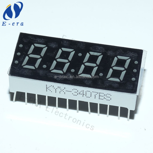 Shenzhen CXCW Buy Online Electronic Components 0.3 Inch 4 Digit 10 Dots Red CA CC 7 Segment Led Display
