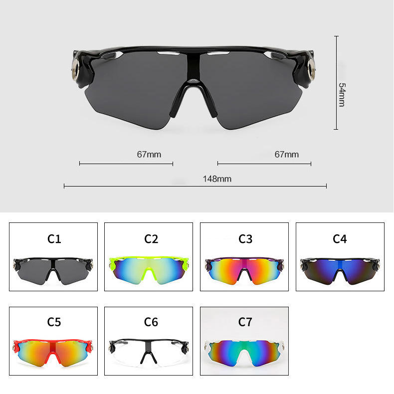 10055 Superhot Eyewear Half Frame Outdoor Sun Glasses Riding Sports Sunglasses