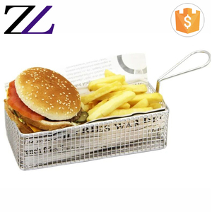 Fast food ristorante accessori per la vendita perforato <span class=keywords><strong>metallo</strong></span> frittura ala di pollo pane display mini filo patatine fritte che serve cestini - Product Image 4