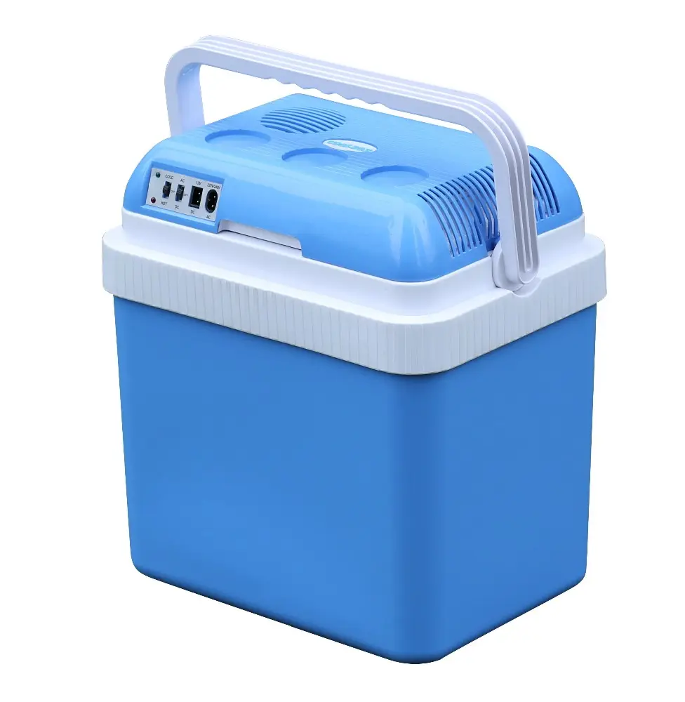 Portable Thermoelectric Cooler And Warmer Panas Dingin Lemari Es Mini 24L Dc Ac