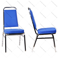 Chaise de banquet commerciale moderne empilable en aluminium pour intérieur/extérieur, restaurants, hôtels, événements |   HANGMEI HM-A123 Foshan