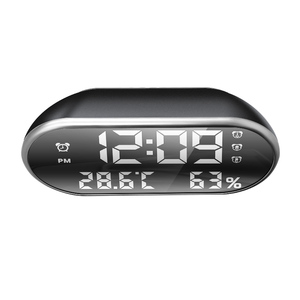 Số Lớn Hiển Thị Thông Minh Đầy Màu Sắc Lớn Kỹ Thuật Số LED Gương Đồng Hồ Cho Văn Phòng Bàn Kệ Với Màu Đỏ Màu Xanh Lá Cây Chữ Số - Product Image 2