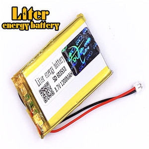 Plug 1.5-2 P 3.7 V 603550 1200 mah lipo battery Rechargeable solar li ion polymer lithium battery with PCM - Product Image 3