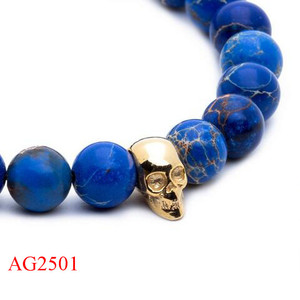 2016 vente chaude <span class=keywords><strong>grosse</strong></span> perle bracelet de mode pierre naturelle perle bracelet, boutique en ligne hommes bracelet - Product Image 3