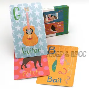 <span class=keywords><strong>Cartes</strong></span> Flash d'apprentissage en plein air, jeu pour enfants, en papier laminé, impression - Product Image 1