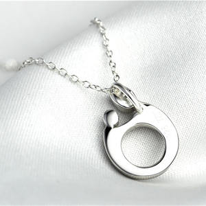 925 כסף סטרלינג רודיום מצופה אמא ובן תליון שרשרת תכשיטים אמא צ 'וקר - Product Image 3