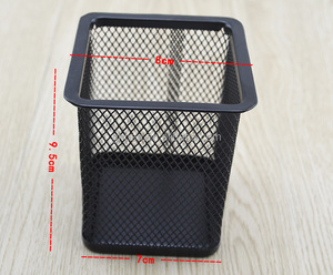<span class=keywords><strong>Porte</strong></span>-<span class=keywords><strong>stylo</strong></span> carré <span class=keywords><strong>personnalisé</strong></span> en maille métallique, pour bureau, vente en gros, - Product Image 3