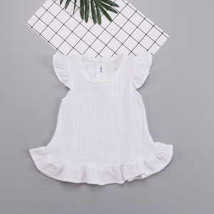 Neonati e bambini adorabili <span class=keywords><strong>abiti</strong></span> <span class=keywords><strong>estivi</strong></span> per bambini <span class=keywords><strong>abiti</strong></span> da bambina con volant in <span class=keywords><strong>lino</strong></span> <span class=keywords><strong>di</strong></span> bambù - Product Image 5