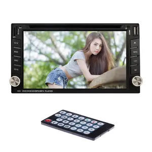 HOT 2 din car stereo 6.2 inch touch screen double din car BT dvd for universal with GPS navigation high power output
