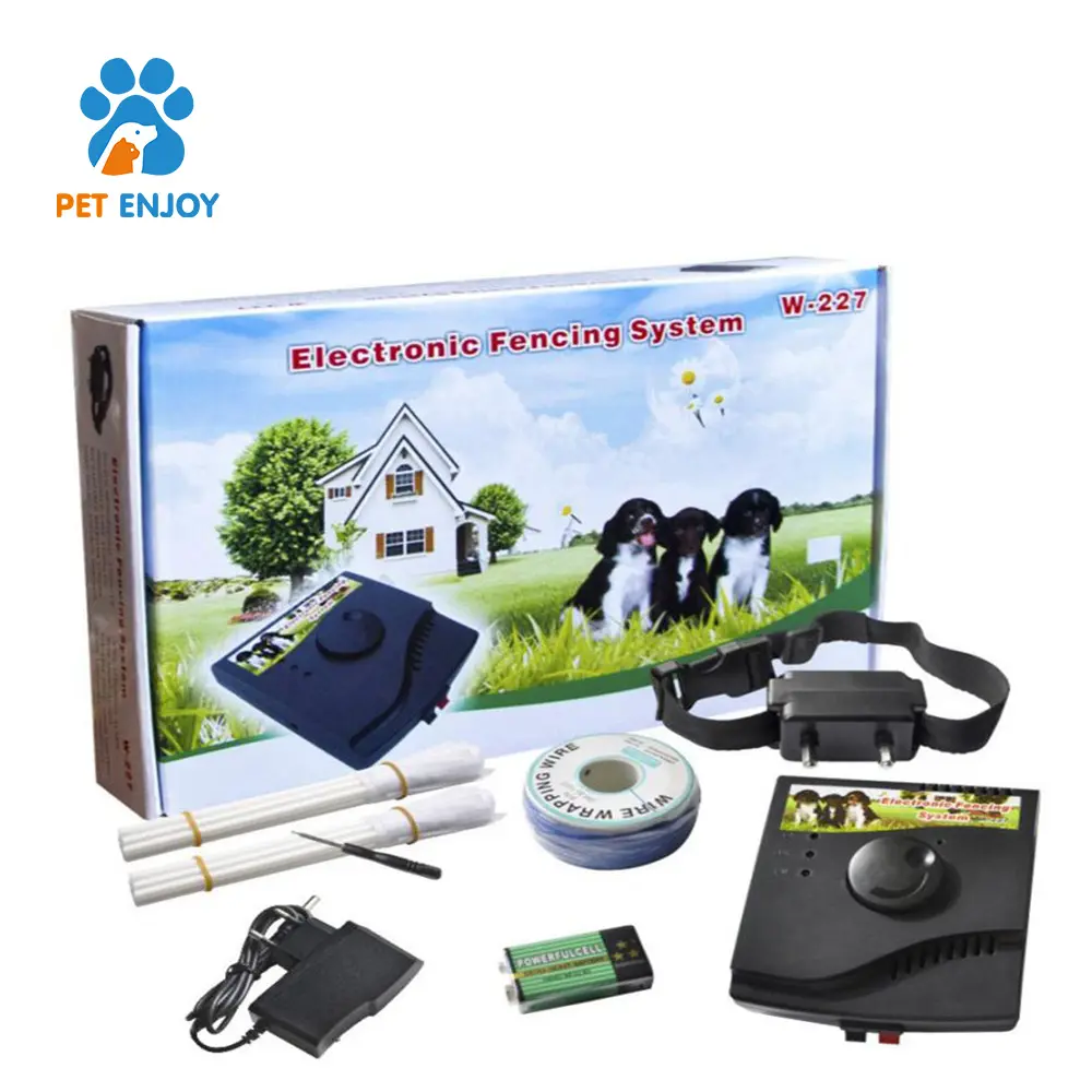 Range up to 5.5 acres 9V battery electric training dog collars shock in ground dog fence