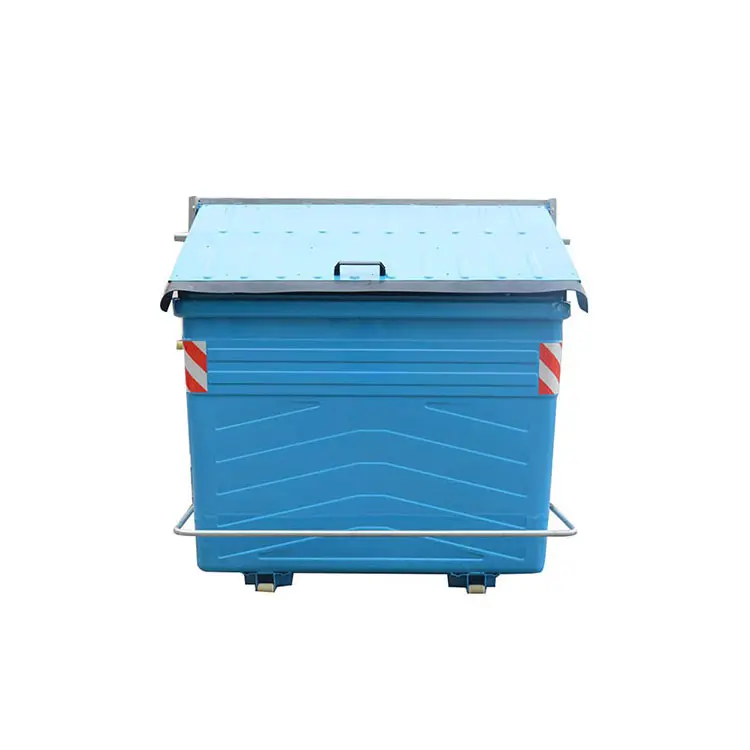 Customized 2400L/3200L galvanized big outdoor trash can