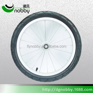 Pneu en caoutchouc pu de 16 pouces et <span class=keywords><strong>roue</strong></span> de jante en aluminium pour vélo d'enfant - Product Image 2